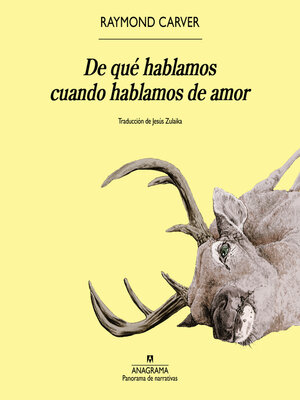 cover image of De qué hablamos cuando hablamos de amor